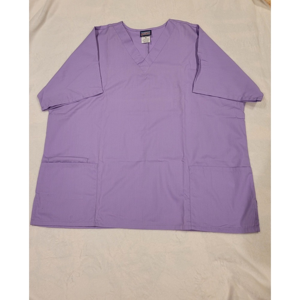 Cherokee Authentic Workwear Revolution Scrub Top XL  Lavender
